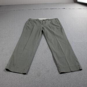 Paper Boy Anthropologie Pants Woman 14 Green Chino Ankle Crop Heritage Academia